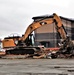 Building destruction in Fort McCoy's 1600 block makes way for future brigade headquarters construction