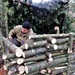 Building improvised shelters for Fort McCoy's Cold-Weather Operations Course