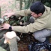 Building improvised shelters for Fort McCoy's Cold-Weather Operations Course