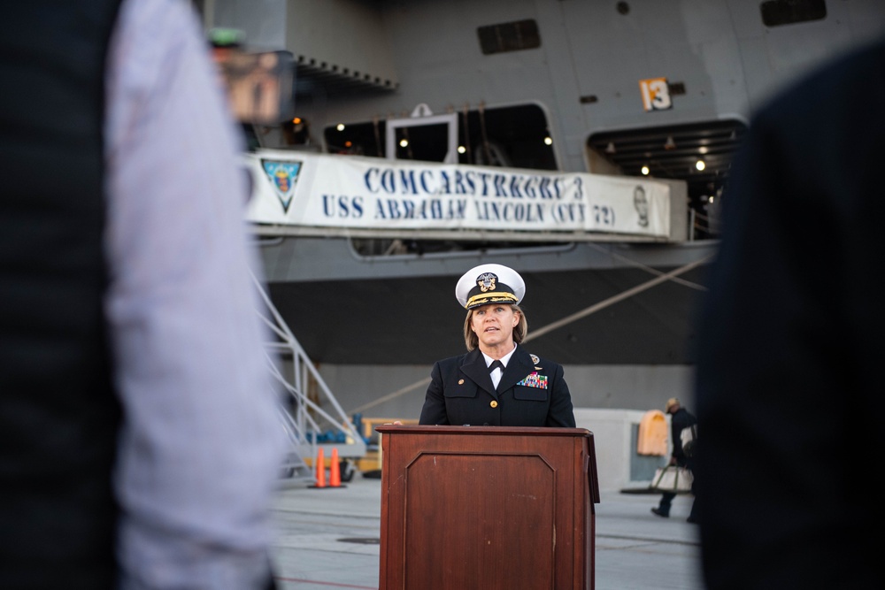 USS Abraham Lincoln Departs for Deployment