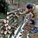 Building improvised shelters for Fort McCoy's Cold-Weather Operations Course