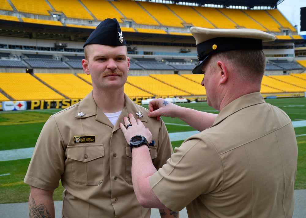 Sailor promoted at NFL Stadium