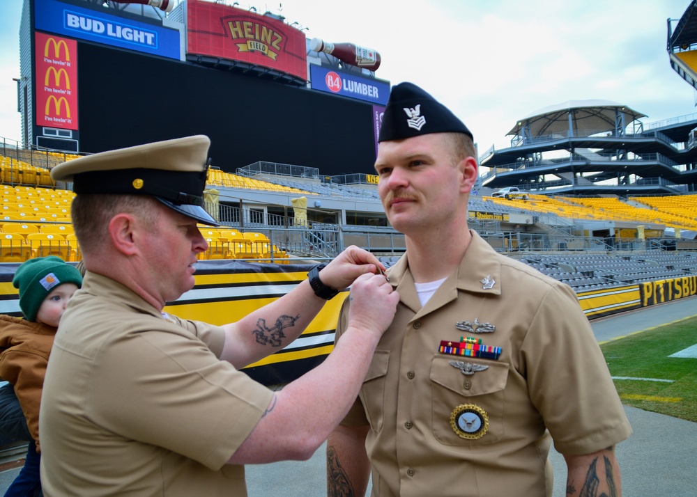 Sailor promoted at NFL Stadium