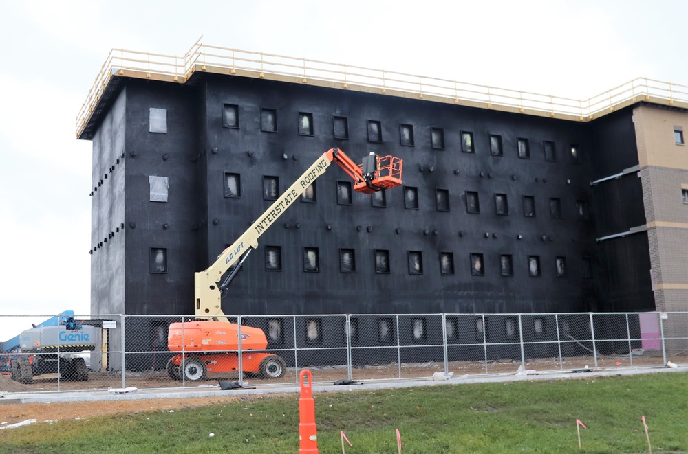 Barracks construction at Fort McCoy