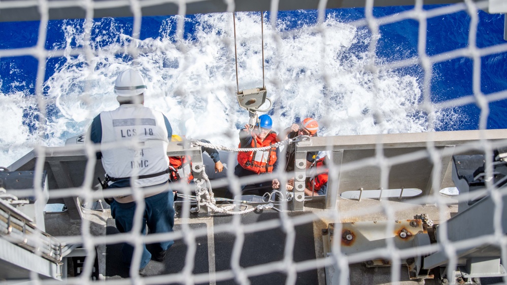 USS Charleston Sailors Participate in Small Boat Operations