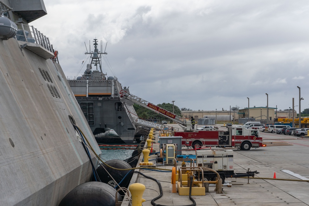 USS Jackson (LCS 6) Integrated In-port Fire Drill