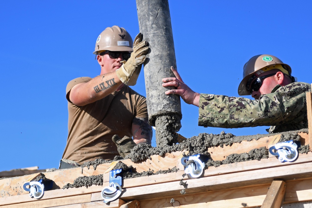 NMCB 1 Rota MWD Concrete Placement