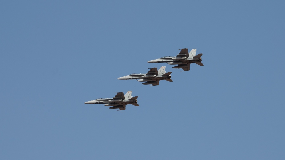 Marine F/A-18s bring joint-force to PSAB