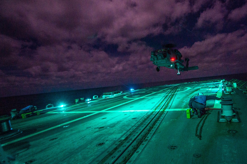 Jason Dunham is a part of the Harry S. Truman Carrier Strike Group, on a scheduled deployment in the U.S. Sixth Fleet area of operations in support of naval operations to maintain maritime security.