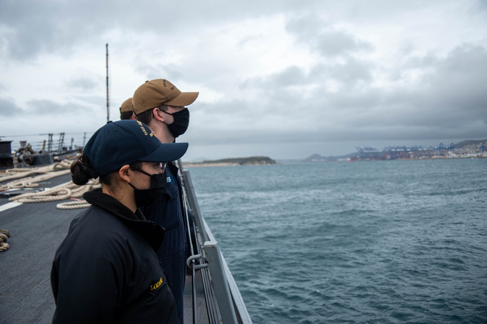 Jason Dunham is a part of the Harry S. Truman Carrier Strike Group, on a scheduled deployment in the U.S. Sixth Fleet area of operations in support of naval operations to maintain maritime security.