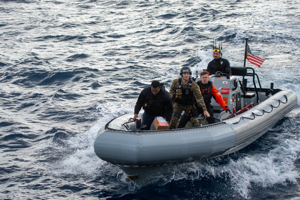 Jason Dunham is a part of the Harry S. Truman Carrier Strike Group, on a scheduled deployment in the U.S. Sixth Fleet area of operations in support of naval operations to maintain maritime security.
