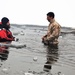 Marines jump in for cold-water immersion training at Fort McCoy