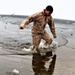 Marines jump in for cold-water immersion training at Fort McCoy