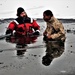 Marines jump in for cold-water immersion training at Fort McCoy