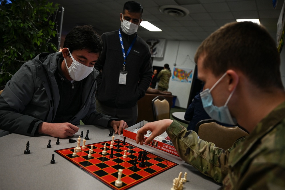 Chess competition at Liberty Village