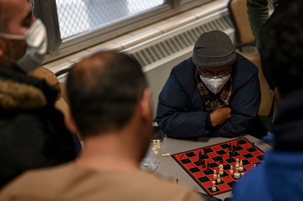 Chess competition at Liberty Village