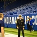 Indiana National Guardsmen support the Oath of Enlistment of future U.S. troops at Lucas Oil Stadium