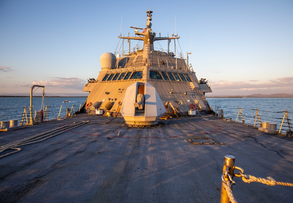 USS Milwaukee Departs Naval Station Guantanamo Bay