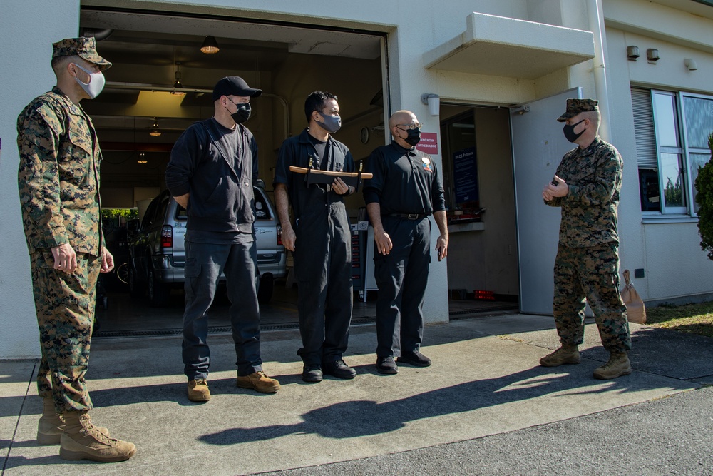 Camp Hansen Typhoon Motors receives gift of appreciation