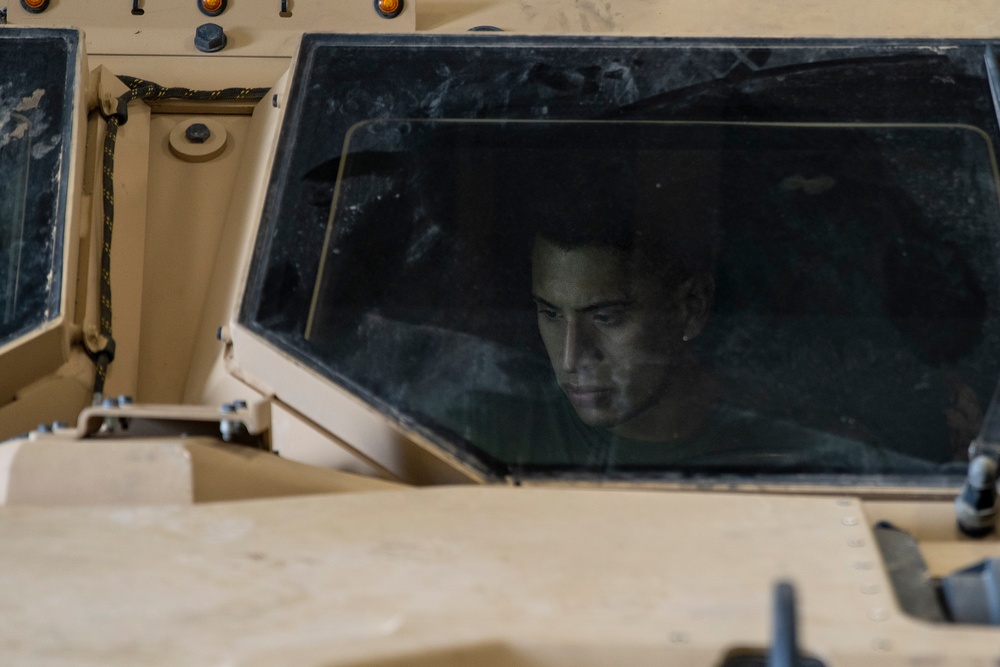 BLT 1/1 Marines keep vehicles ready aboard USS Portland