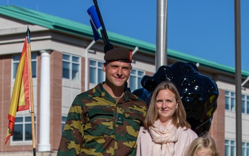 3RD ID Promotes Belgian Officer, celebrates continued partnership