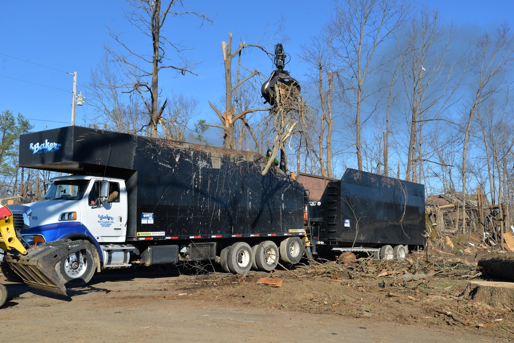 Debris removal operations progress in Mayfield