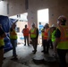 Michael McAndrew visits Joint Base San Antonio construction sites