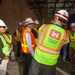 Michael McAndrew visits Joint Base San Antonio construction sites