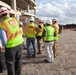 Michael McAndrew visits Joint Base San Antonio construction sites