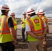 Michael McAndrew visits Joint Base San Antonio construction sites