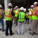 Michael McAndrew visits Joint Base San Antonio construction sites