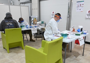 MDNG support Covid-19 testing site in Harford County