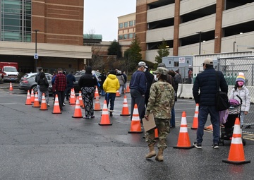MDNG support Covid-19 testing site in Harford County