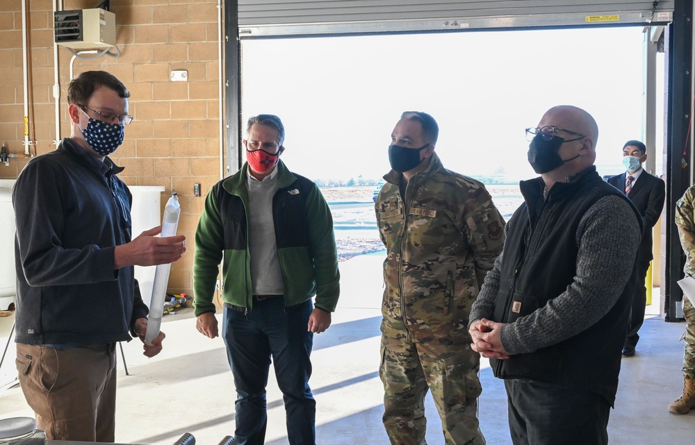 NMED representatives tour BFF Groundwater Treatment System