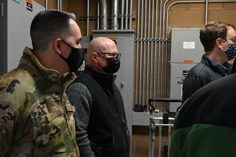 NMED representatives tour BFF Groundwater Treatment System