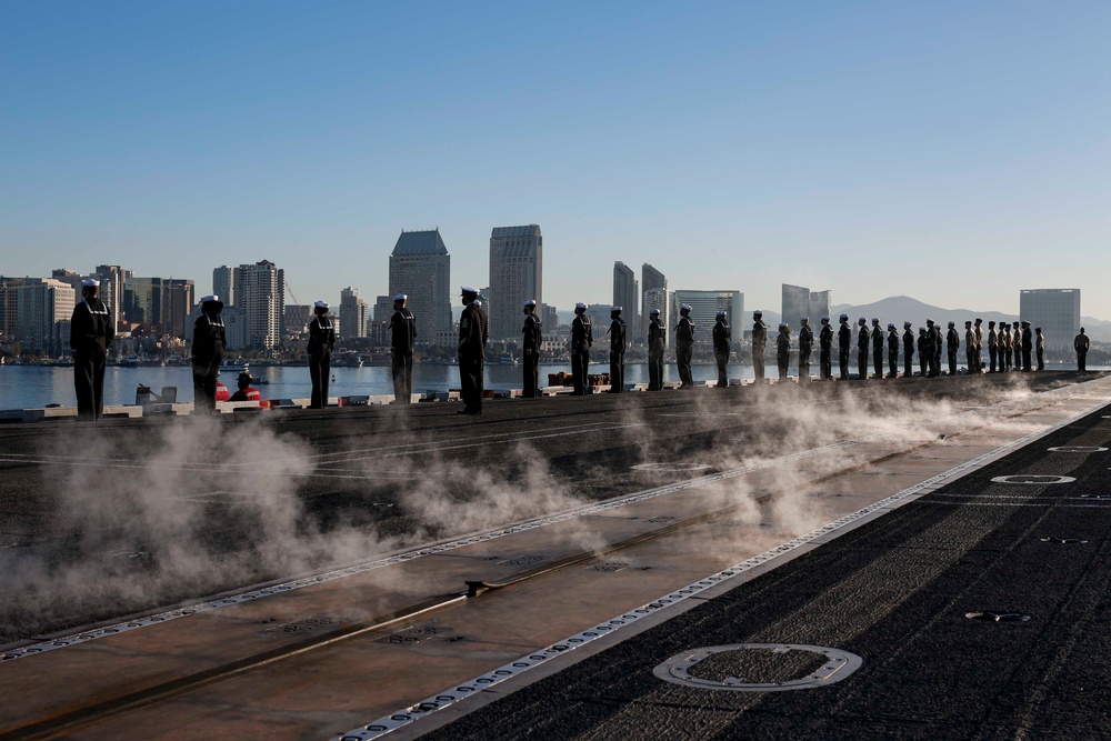 Abraham Lincoln Strike Group departs on scheduled deployment