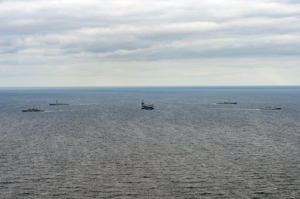 The Harry S. Truman Carrier Strike Group is on a scheduled deployment in the U.S. Sixth Fleet area of operations in support of naval operations to maintain maritime stability and security.