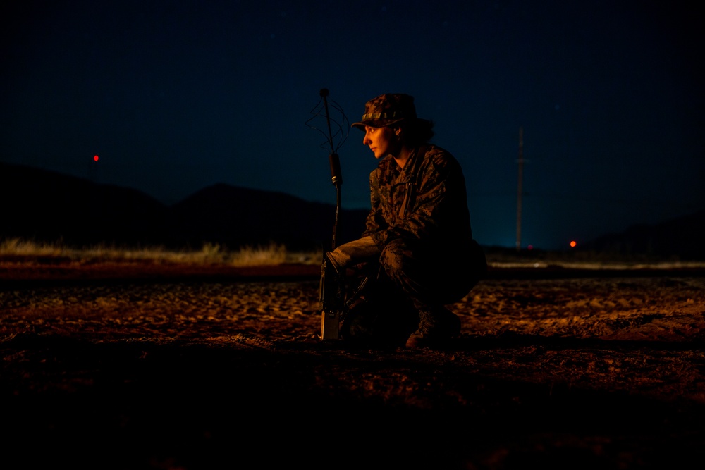 U.S. Marines and Sailors with 1st Marine Division conduct Combat Operations Center operations during Steel Knight 22