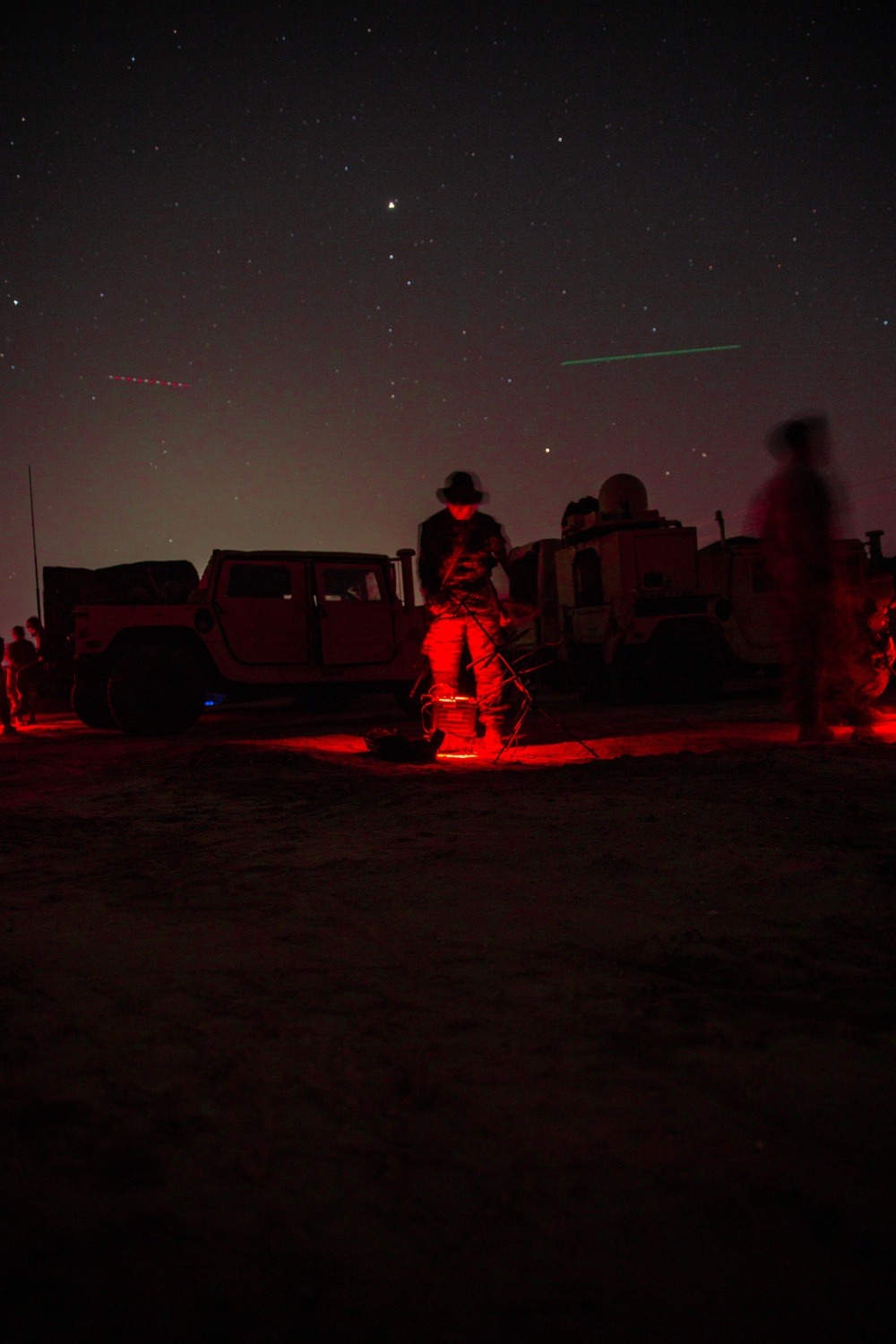 U.S. Marines and Sailors with 1st Marine Division conduct Combat Operations Center operations during Steel Knight 22