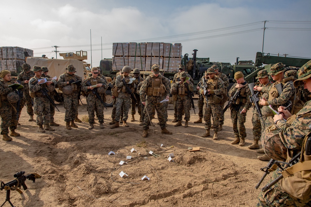 U.S. Marines and Sailors with Combat Logistics Battalion 5 conduct Mobile Combat Operations Center operations during Steel Knight 22