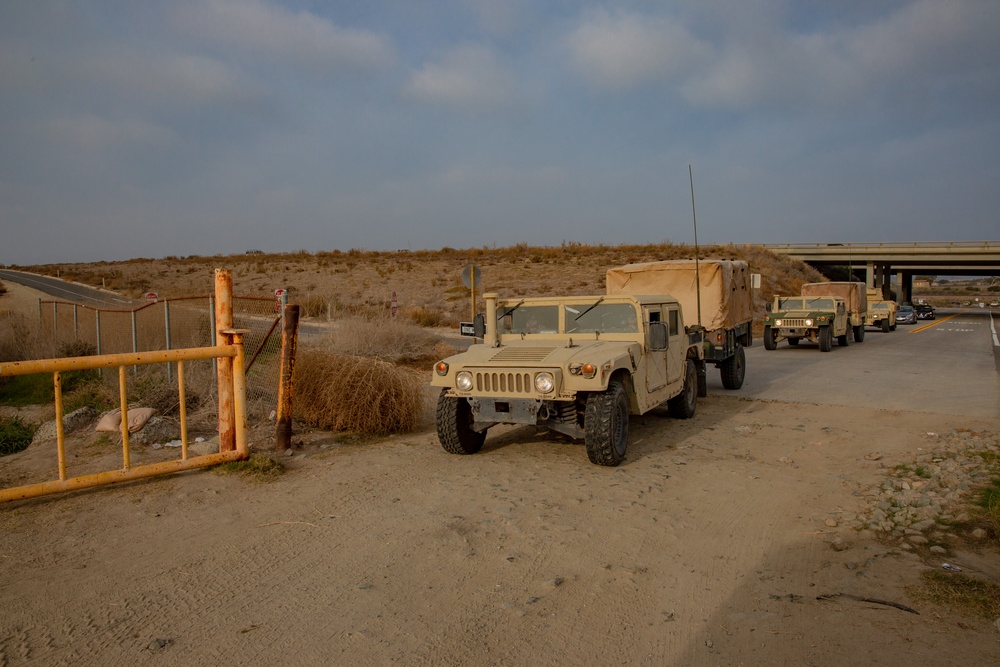 U.S. Marines and Sailors with Combat Logistics Battalion 5 conduct Mobile Combat Operations Center operations during Steel Knight 22