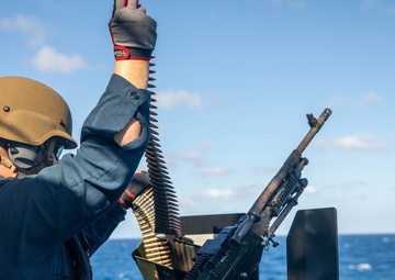 USS Milwaukee and HSC 22 Sailors Participate in Gun Shoot and Flight Operations