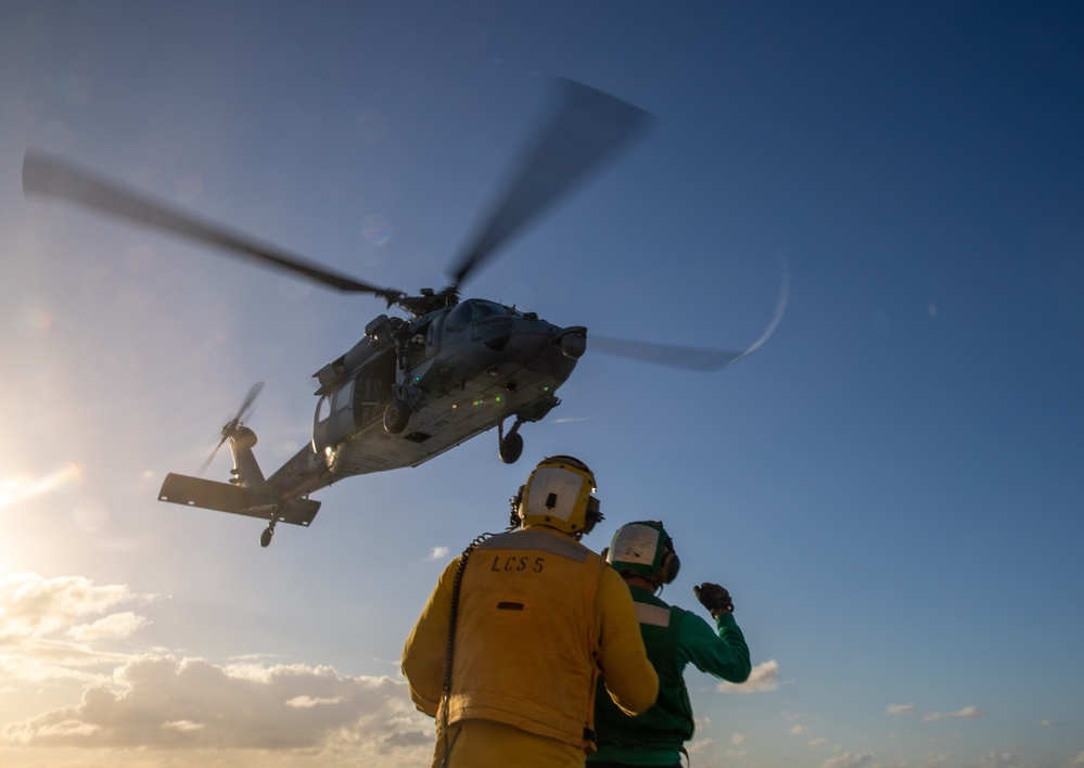 USS Milwaukee and HSC 22 Sailors Participate in Gun Shoot and Flight Operations