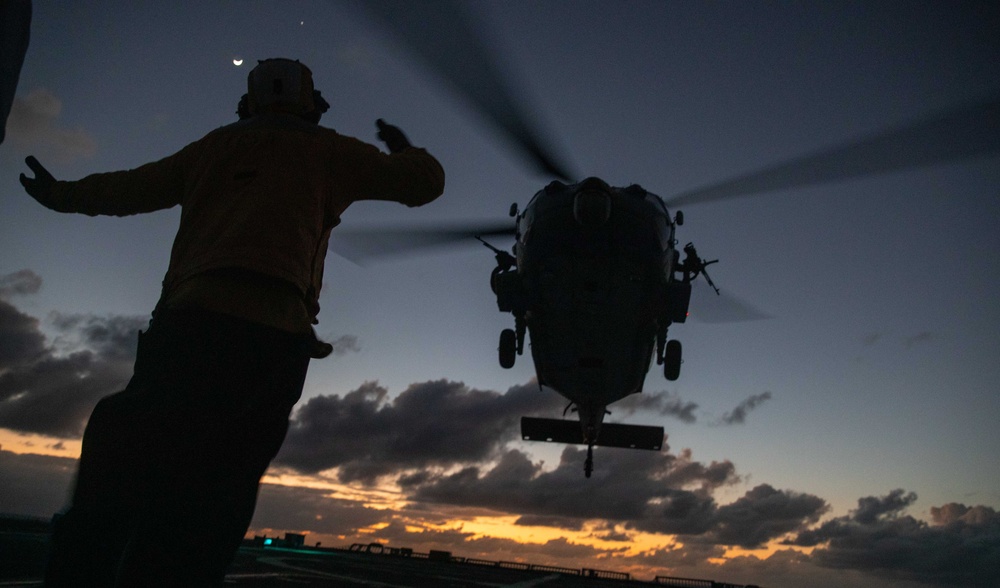 USS Milwaukee and HSC 22 Sailors Participate in Gun Shoot and Flight Operations