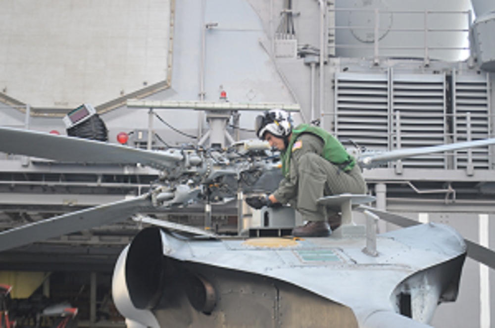 Helicopter Maritime Strike Squadron (HSM) 78 Prepares for Flight Operations in the Philippine Sea