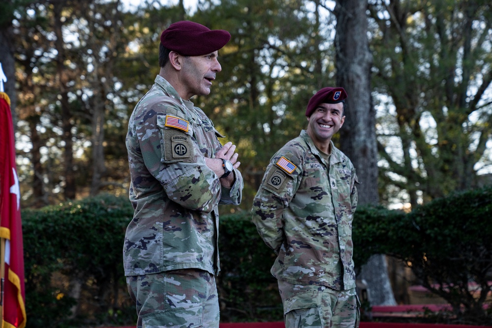 Staff Sgt. Michot Reenlistment Ceremony