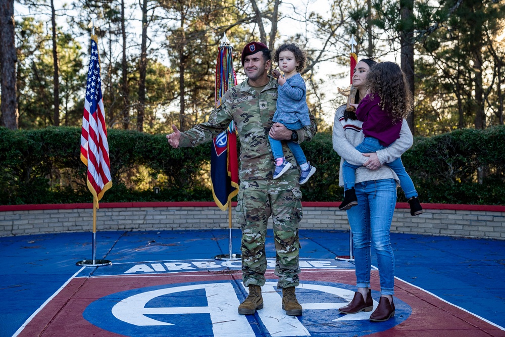 Staff Sgt. Michot Reenlistment Ceremony