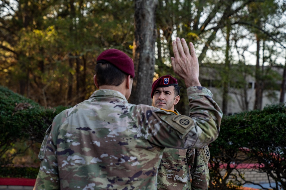 Staff Sgt. Michot Reenlistment Ceremony