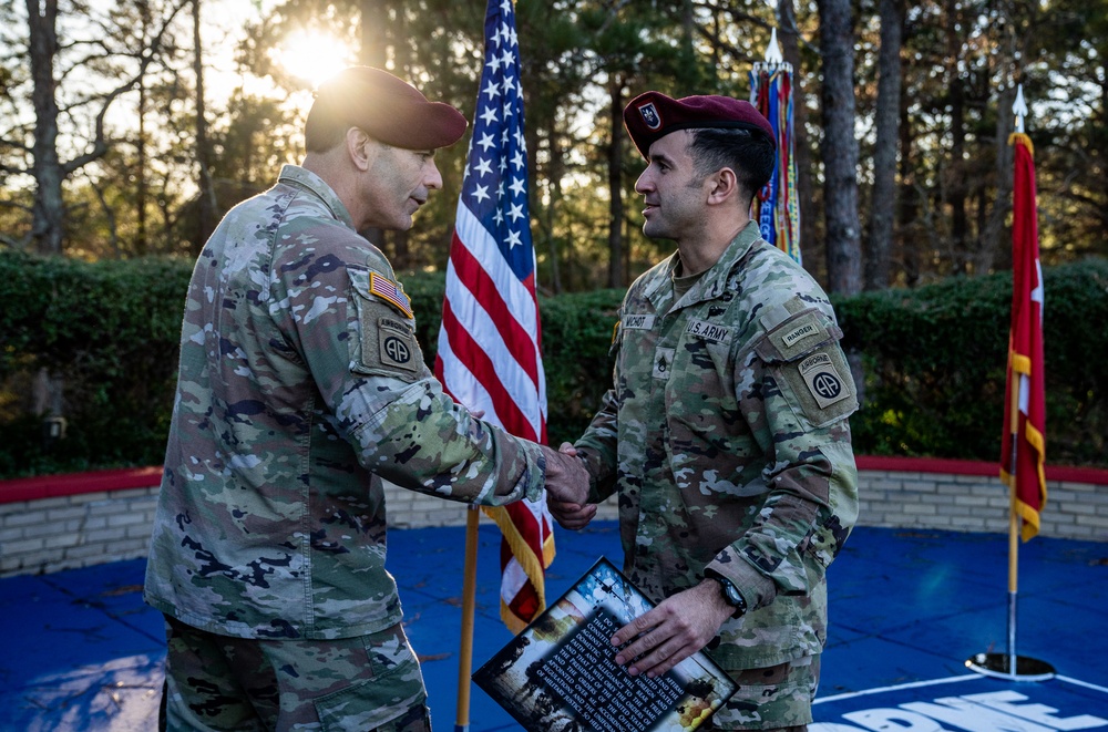 Staff Sgt. Michot Reenlistment Ceremony