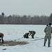 Cold-Weather Operations Course class 22-02 students learn about Arctic tent on snowy training day